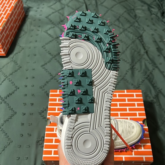 Nike Air Force 1 Mid X Off White Colab. NWT Size 11(white) - Picture 7 of 13